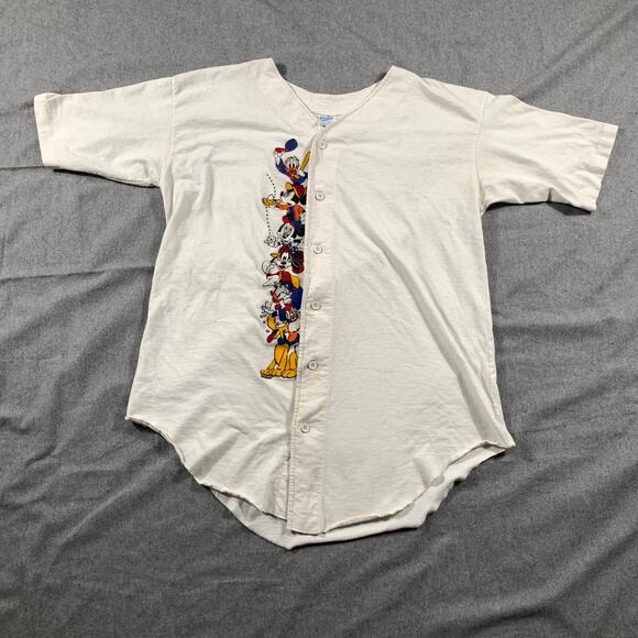 Velva Sheen Disney Characters Shirt XL Short Sleeve Oversized Button - Picture 1 of 8
